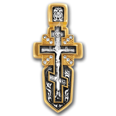 «Распятие с Андреевским крестом. Ангел Хранитель» Крест нательный. 101.214К