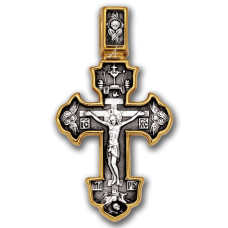 «Распятие. Ангел Хранитель» Крест нательный. 101.239