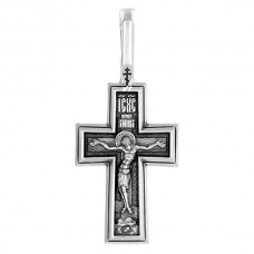 Нательный крест "Распятие Христово" - Молитва "Да воскреснет Бог" - 101.472