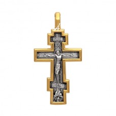 Нательный крест "Распятие Христово. Молитва "Да воскреснет Бог" - 101.507