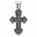Нательный крест "Распятие Христово. Сергий Радонежский. Молитва Кресту" - 101.508